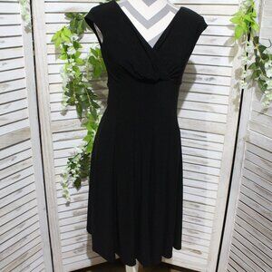 Lauren Ralph Lauren sleeveless fit and flare black dress